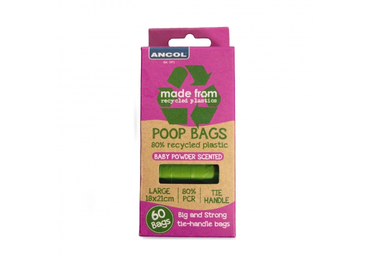 Ancol Made From Scented Poop Bags 4 Rolls 60 Bags