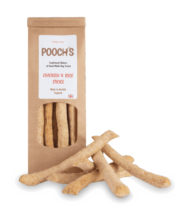 Pooch's Chicken & Rice Stix 160g