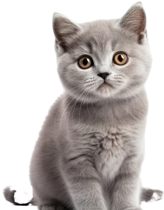 —Pngtree—cute little gray cat_14649534